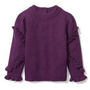 GRAPE LOLLIPOP RUFFLE SWEATER